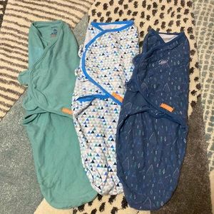 (3) Velcro Swaddles